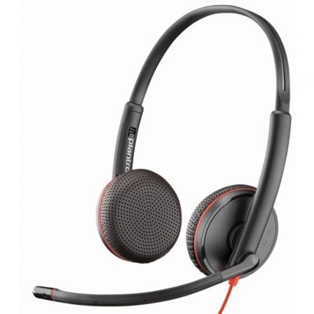 Poly Blackwire 3225 Auriculares con Micrófono USB-A y Jack 3,5 mm Negro